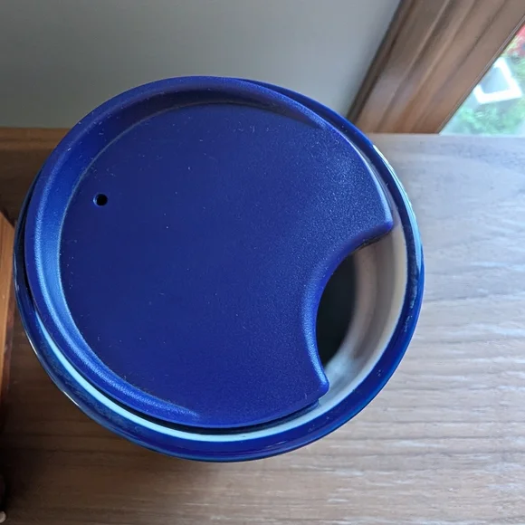 Starbucks Rare Mermaid Siren Sailor Tattoo Blue Ceramic Travel Tumbler - Picture 7 of 9